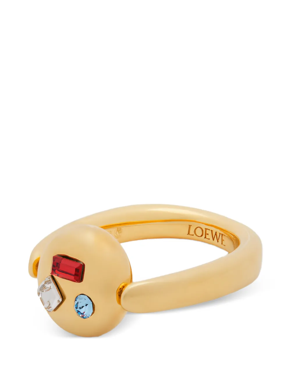 LOEWE crystal-embellished ring - Gold