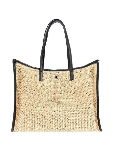 Alexander McQueen straw trim bag