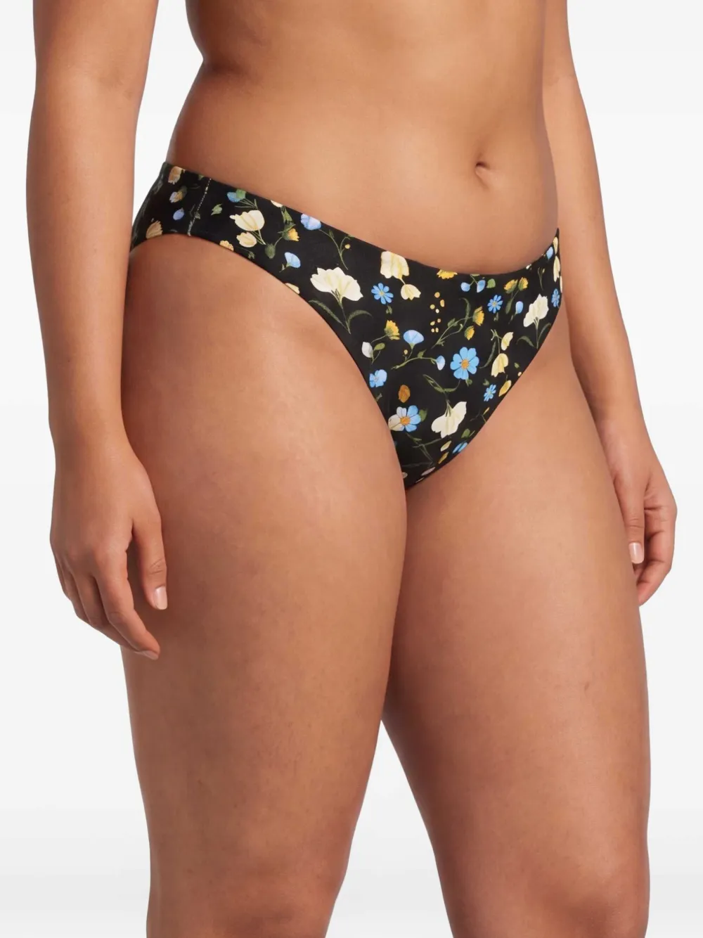 Seafolly Bikinislip met bloemenprint Zwart