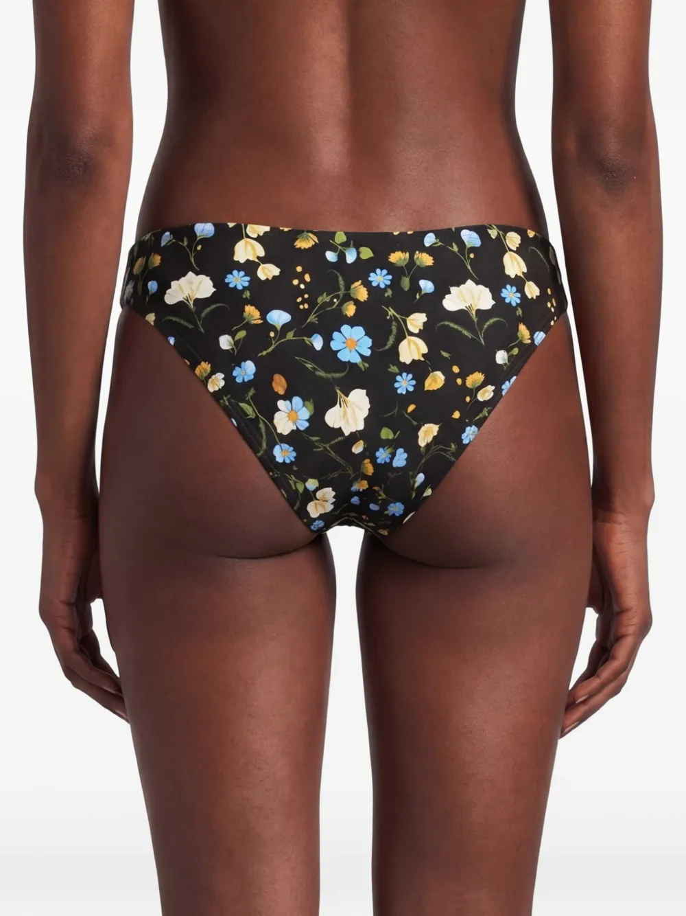 Seafolly Bikinislip met bloemenprint Zwart