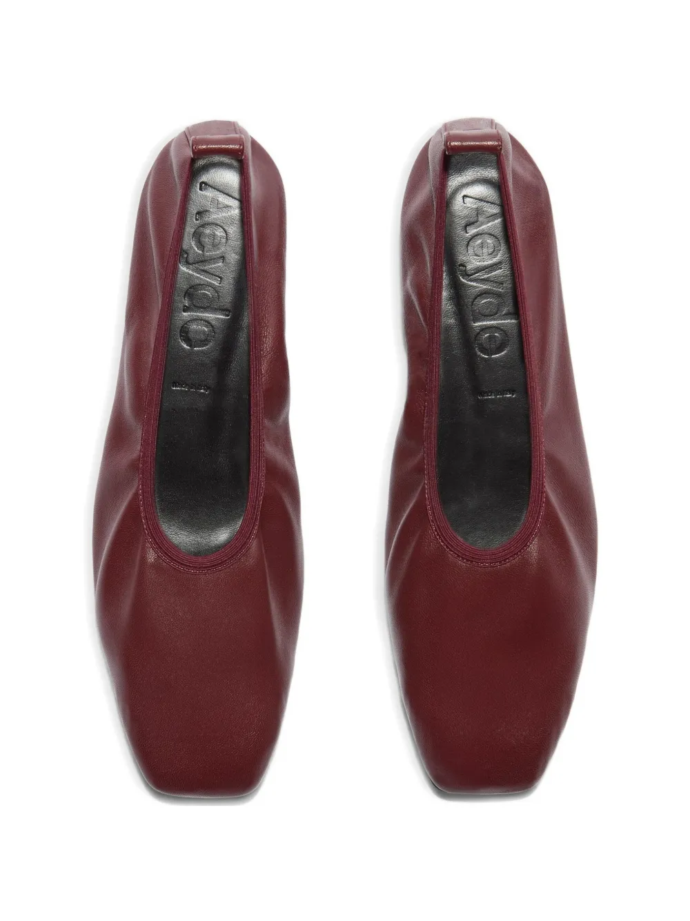 Aeyde Nomi ballerina's met vierkante neus Rood