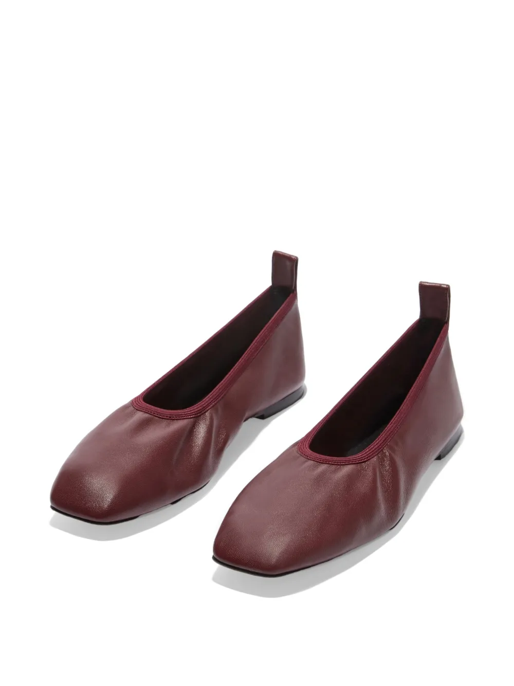  Aeyde Nomi Gathered Square Toe Ballet Flats 