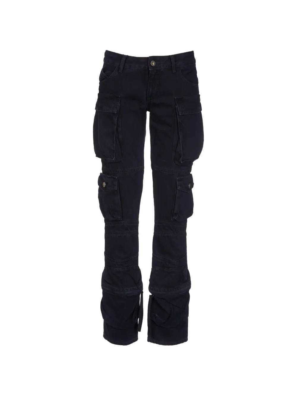 The Attico black cargo jeans - Blu