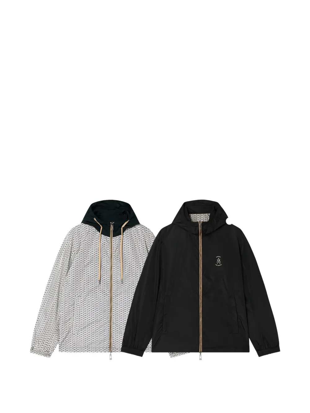 Armani Exchange Omkeerbaar jack met capuchon Wit
