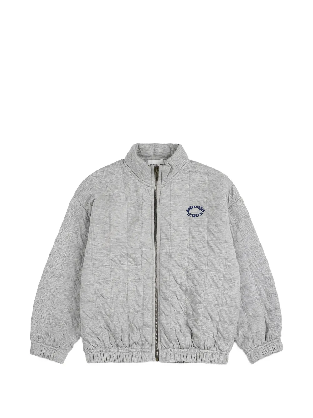 Bobo Choses quilted embroidered sweatshirt - Grigio