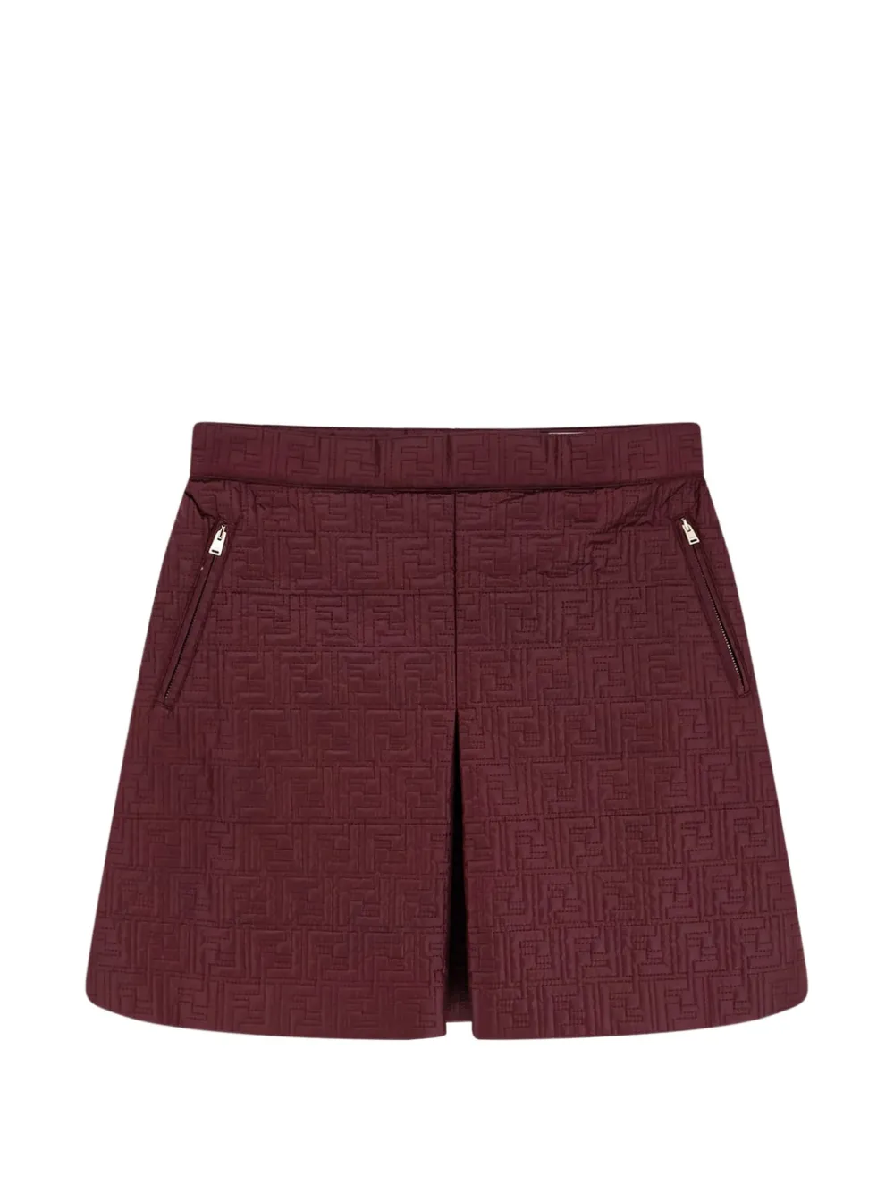  Fendi Quilted Mini Skirt - Red 