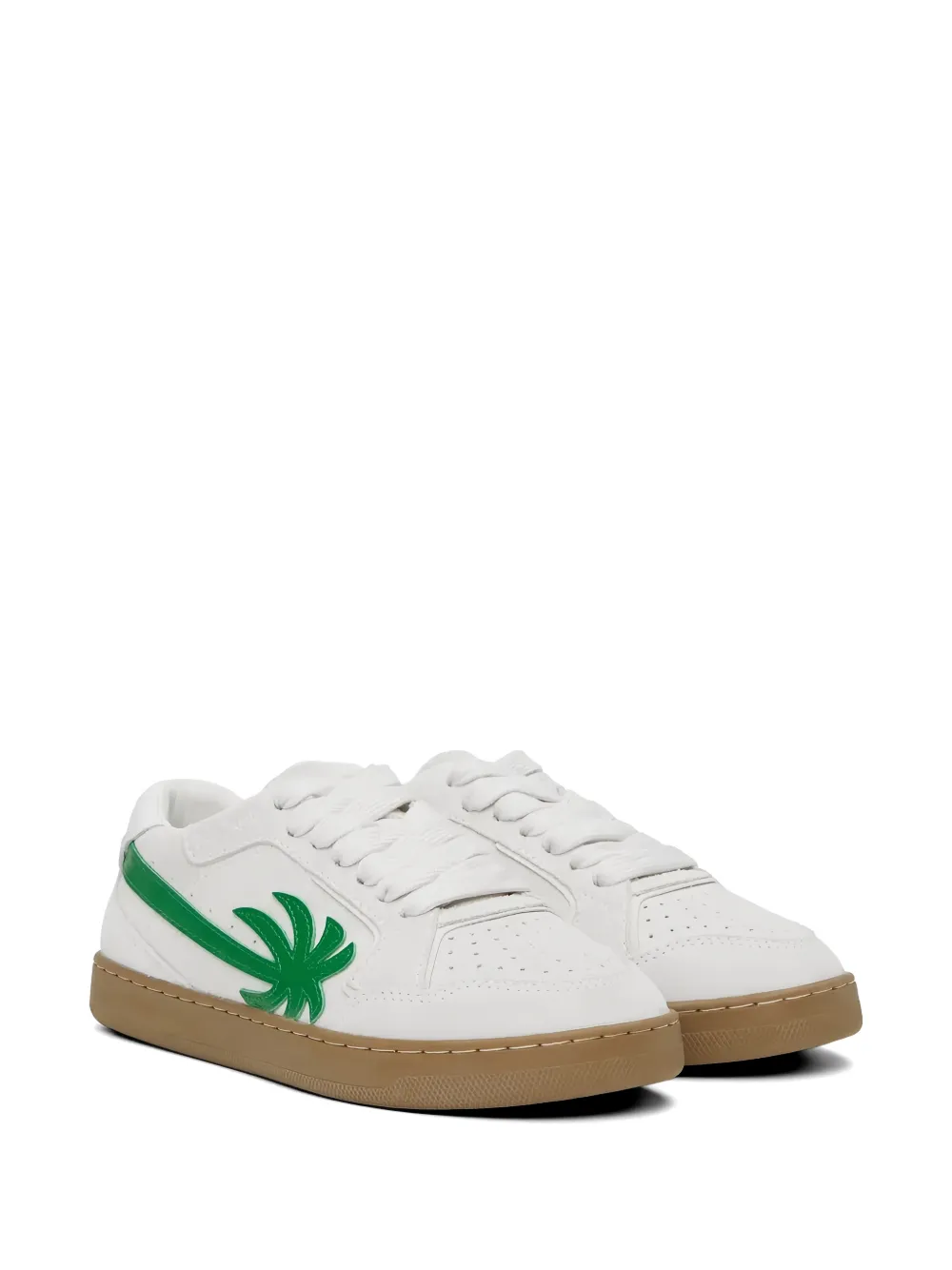 Palm Angels perforated palm tree sneakers Wit