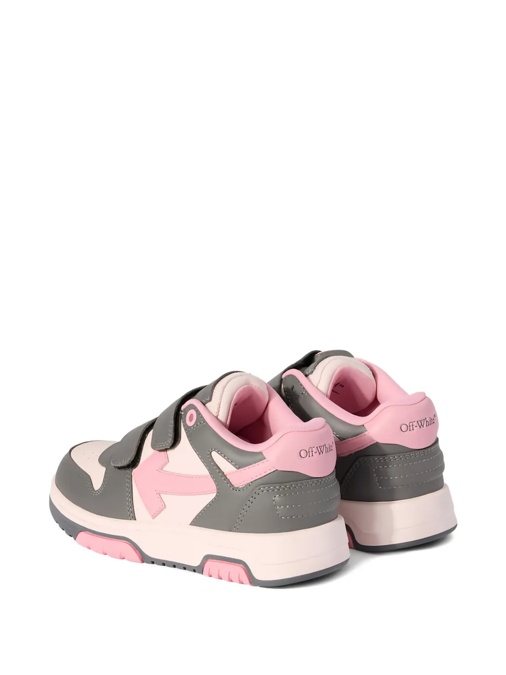 Off-White Kids Arrow sneakers met klittenband Grijs