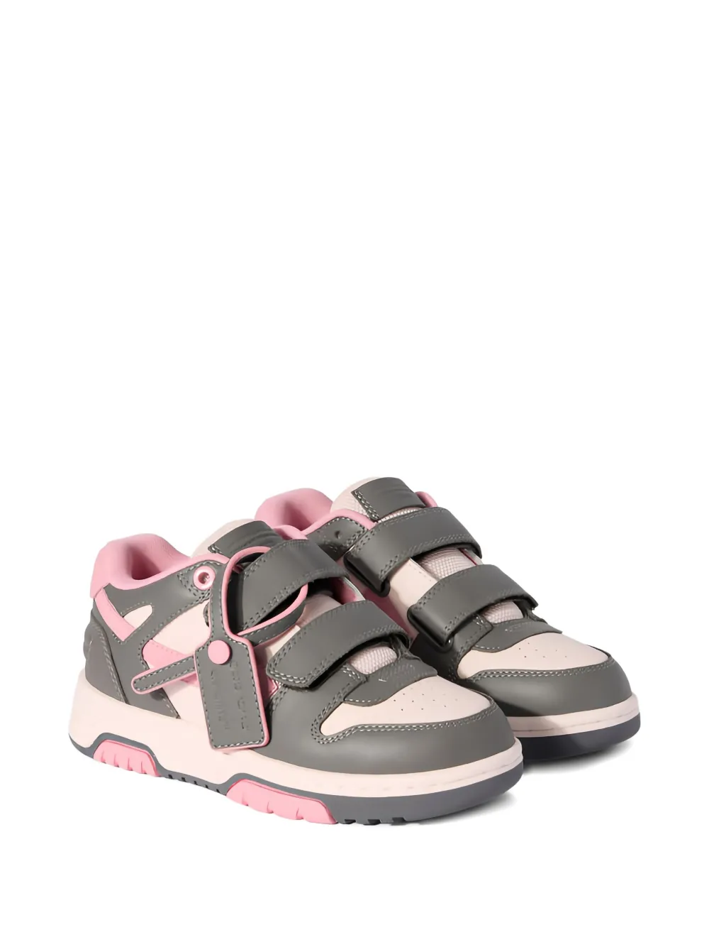 Off-White Kids arrow velcro sneakers - Grigio