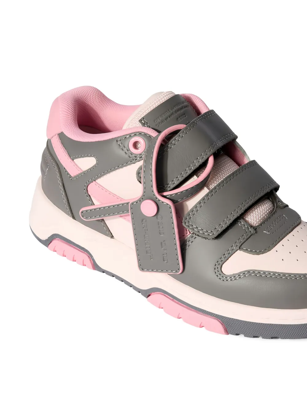 Off-White Kids Arrow sneakers met klittenband Grijs