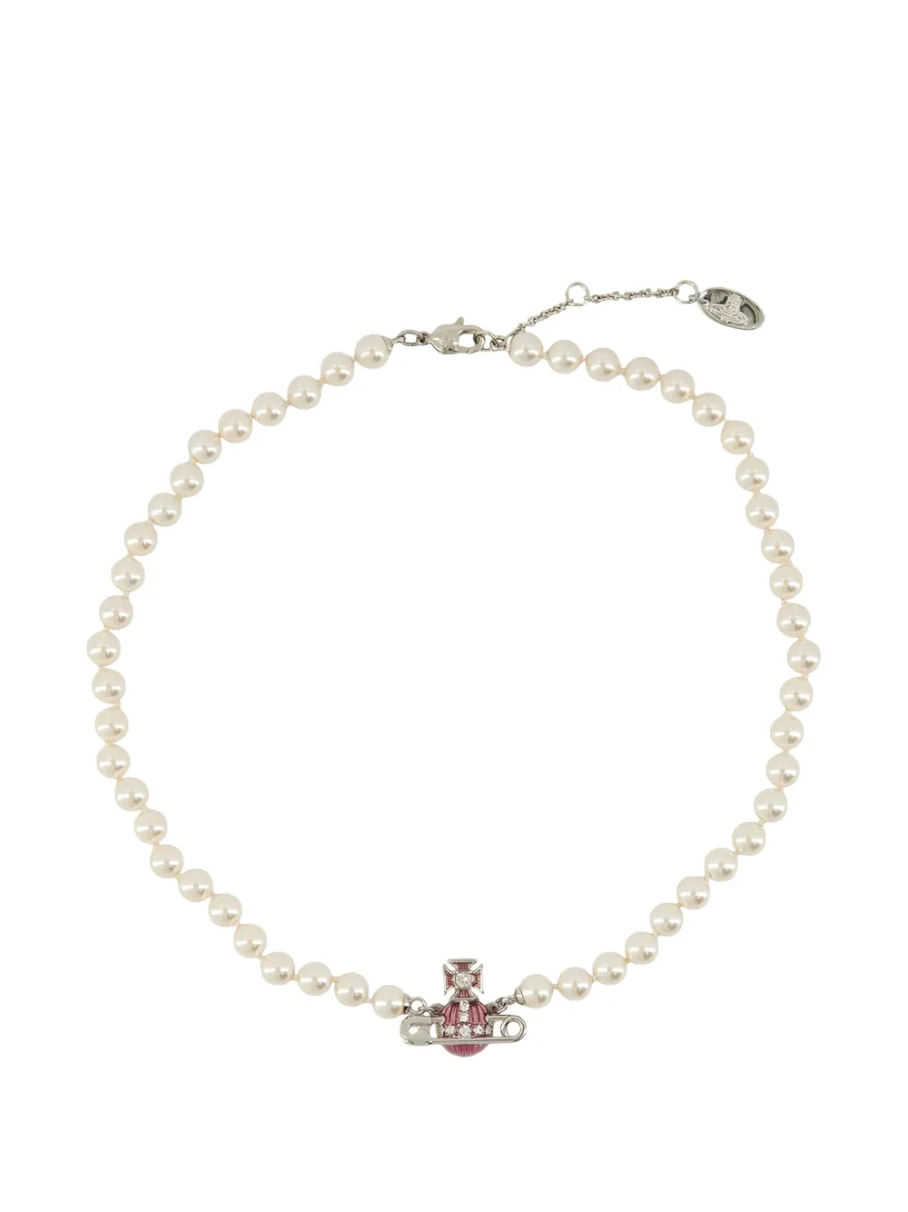 Vivienne Westwood Kitty pearl necklace - Silber