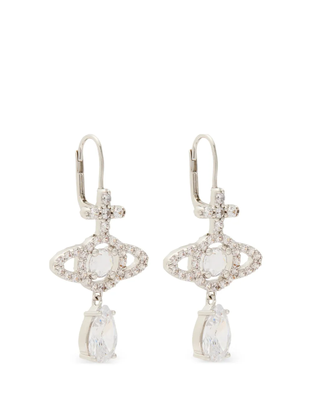 Vivienne Westwood orb drop earrings - Argento