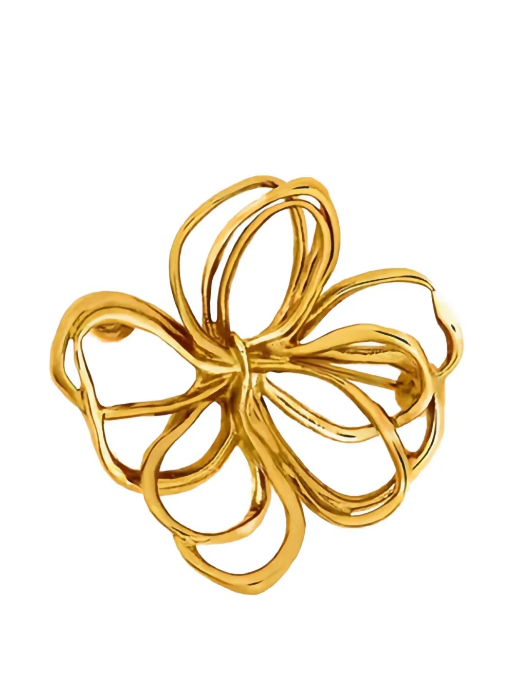 Oscar de la Renta floral brooch - Oro