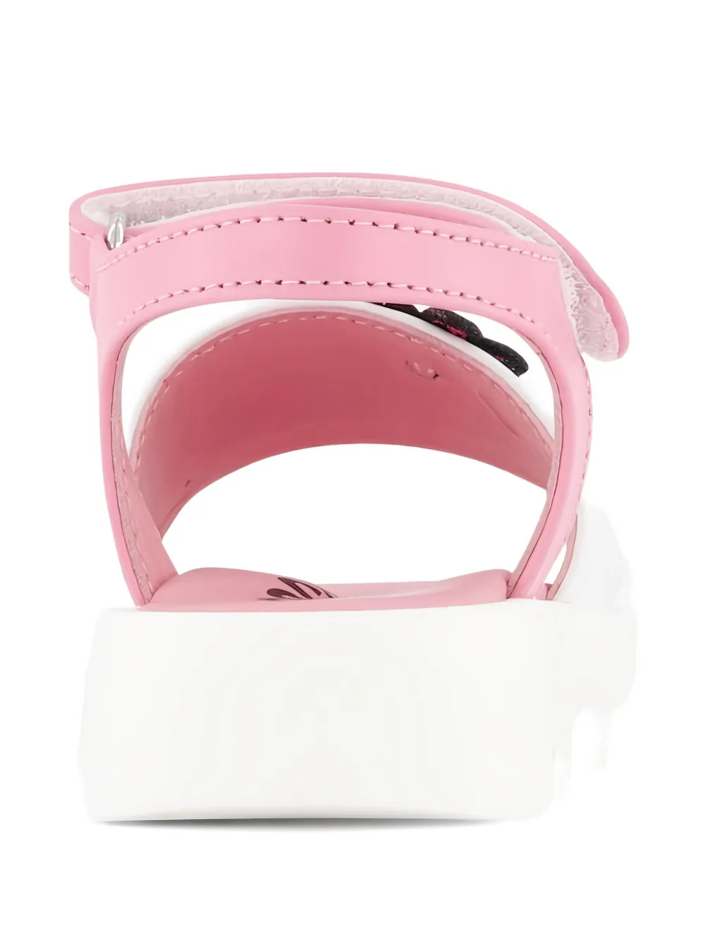 Moschino Kids flower appliqué sandals Wit