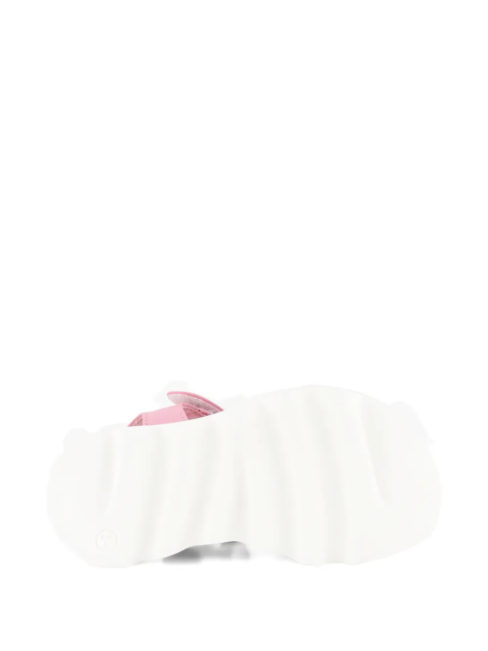 Moschino Kids flower appliqué sandals Wit