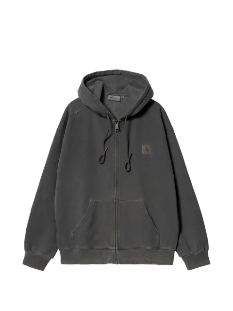 Carhartt WIP Nelson logo-patch zip-up hoodie