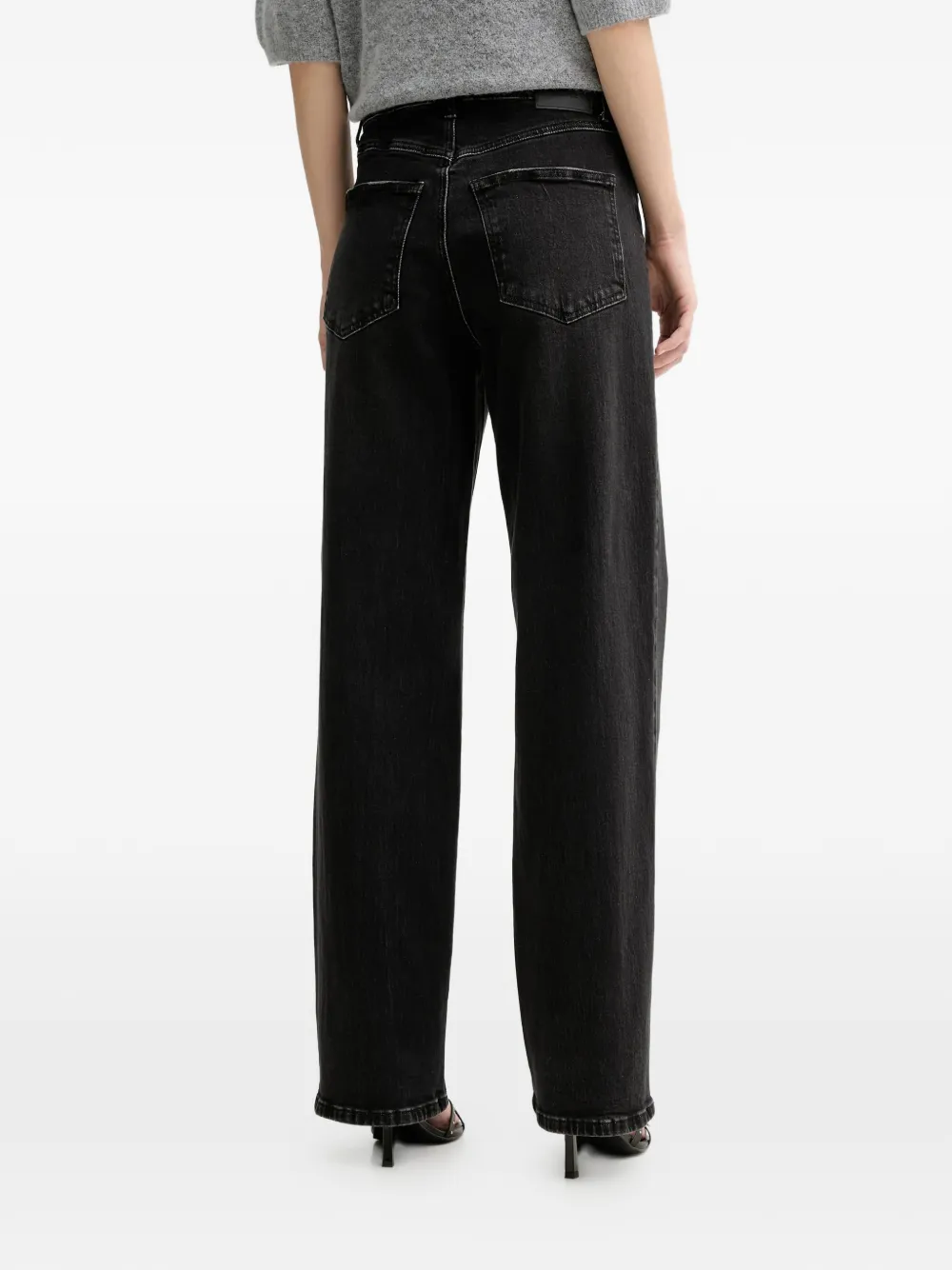  Gestuz Black Straight-leg Jeans 