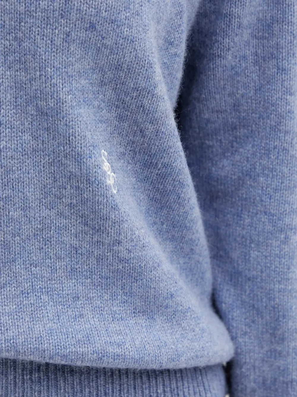 Sporty & Rich Trui met V-hals Blauw