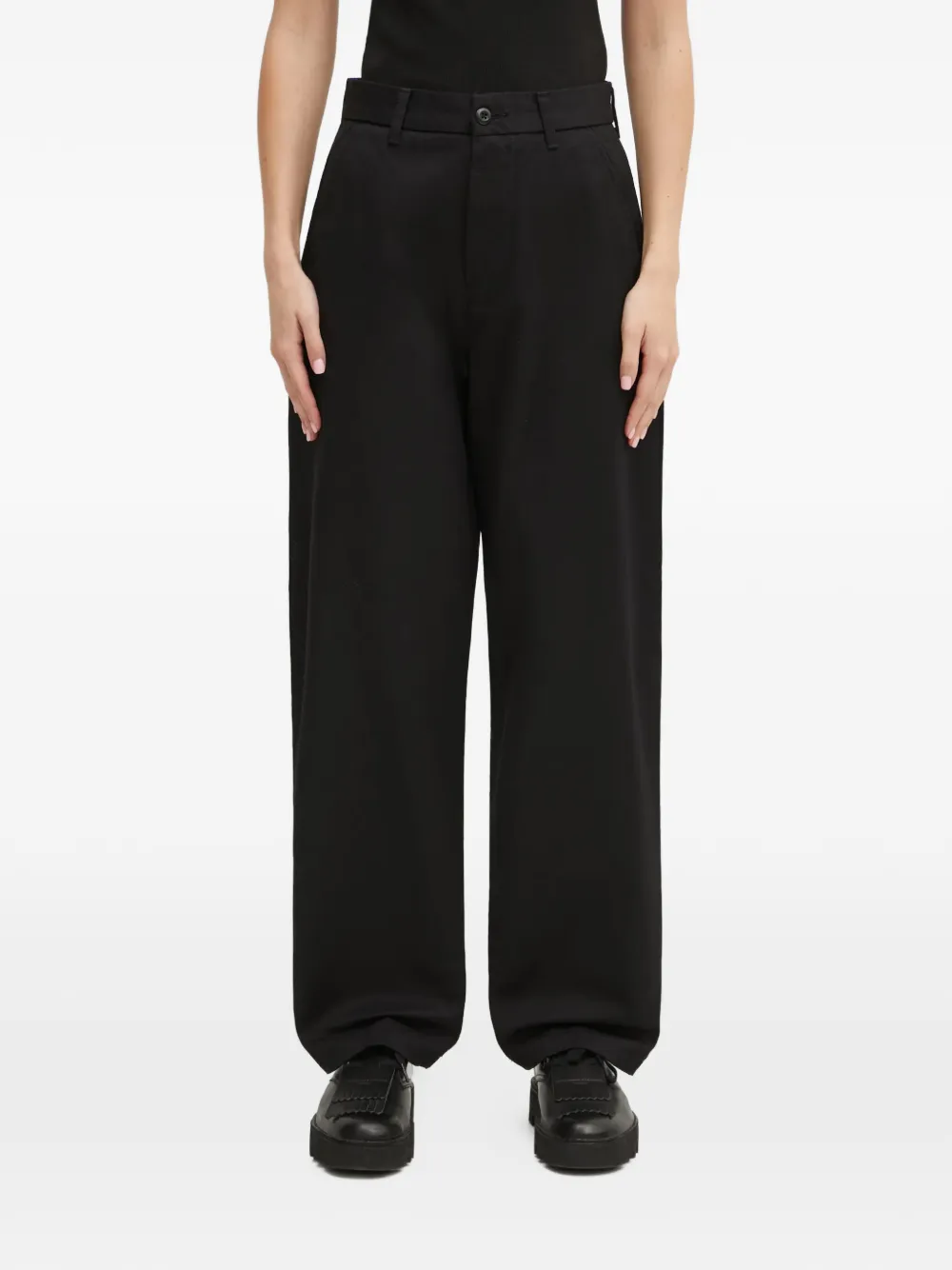 Carhartt WIP logo-patch trousers - Nero