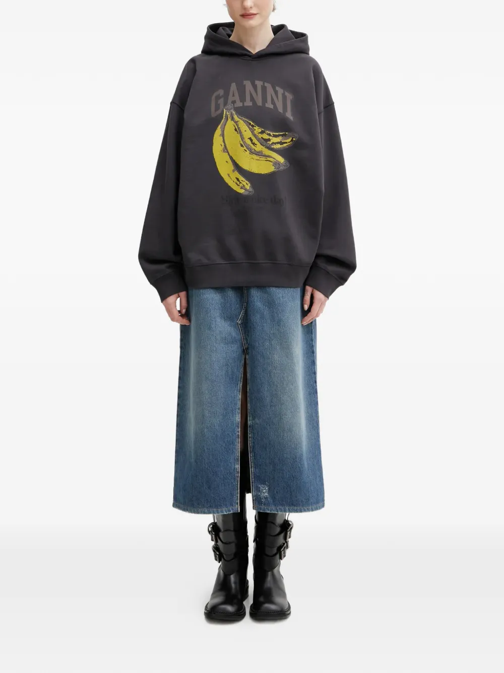 Carhartt WIP Brandon midi-rok met split Blauw