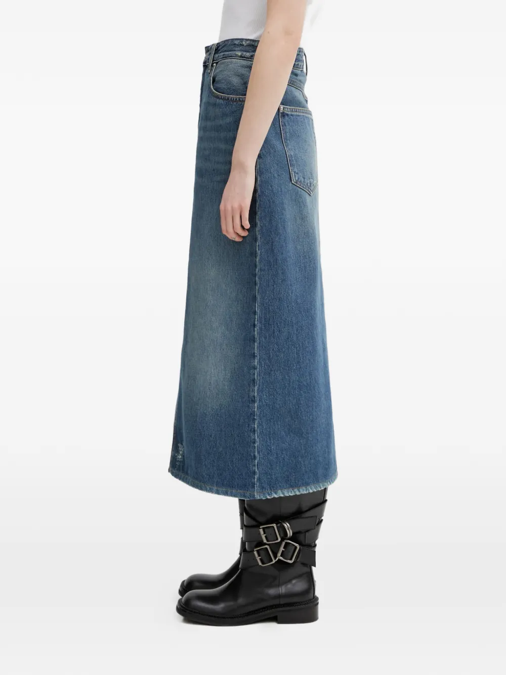 Carhartt WIP Brandon midi-rok met split Blauw