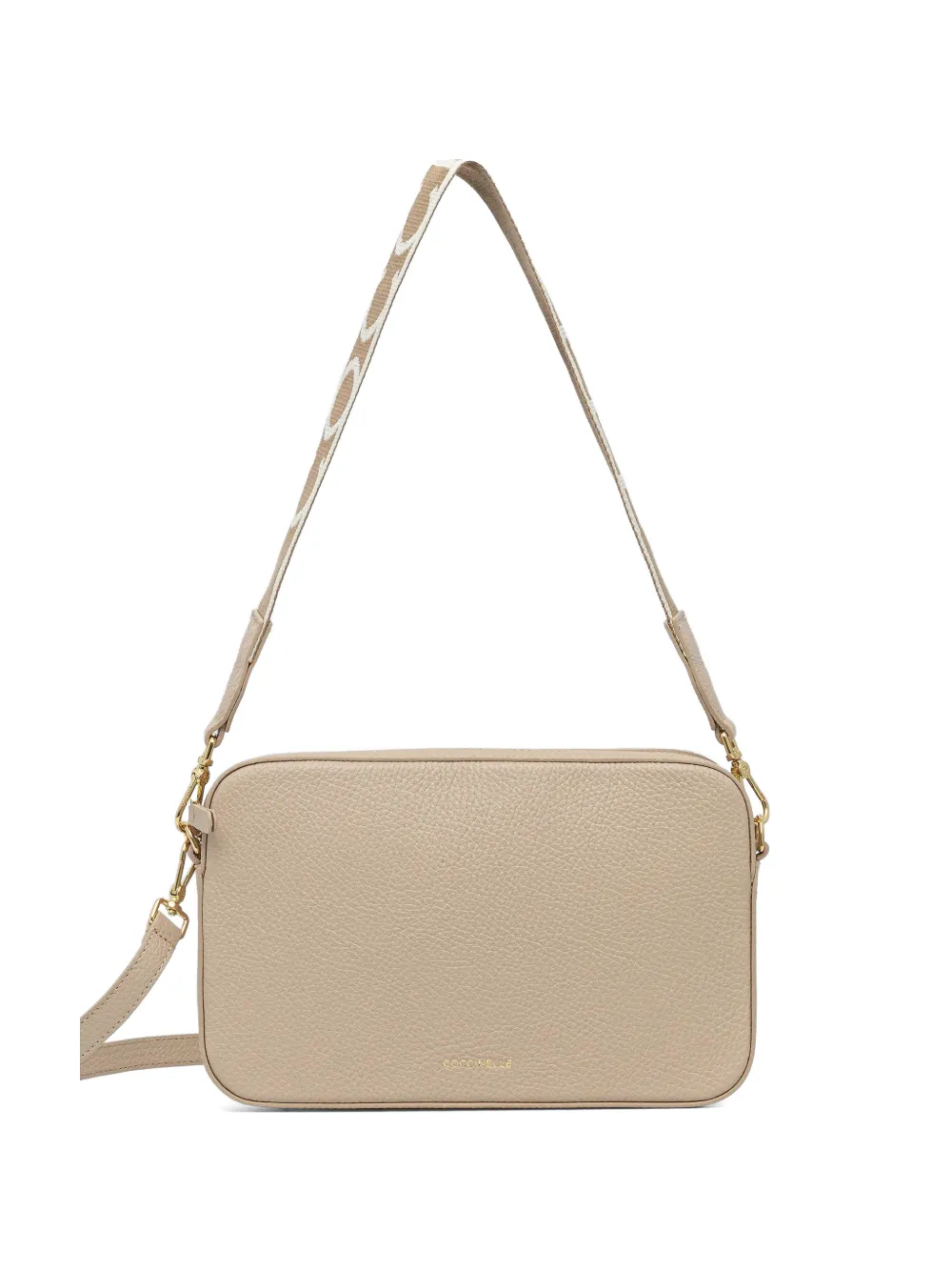 Coccinelle small Tebe cross body bag - Toni neutri