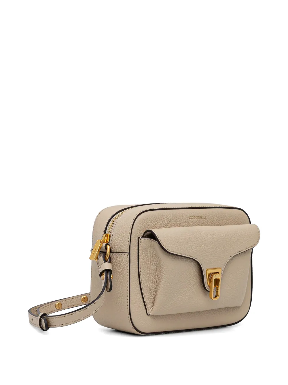 Coccinelle Soft Beat kleine crossbodytas Beige