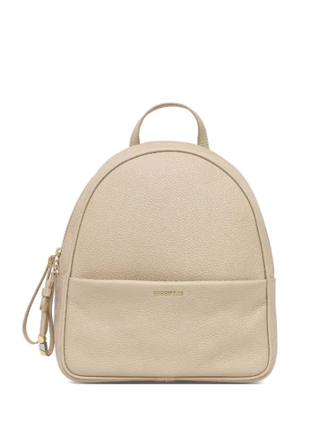 Coccinelle sac à dos en cuir grainé