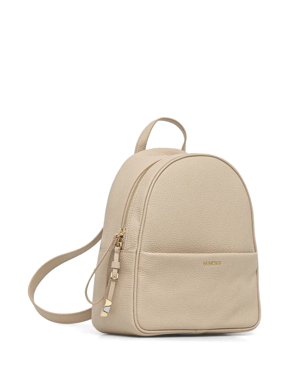 Coccinelle Rugzak van bewerkt leer Beige