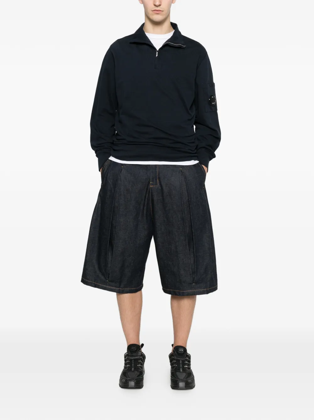 C.P. Company half-zip sweatshirt - Blu