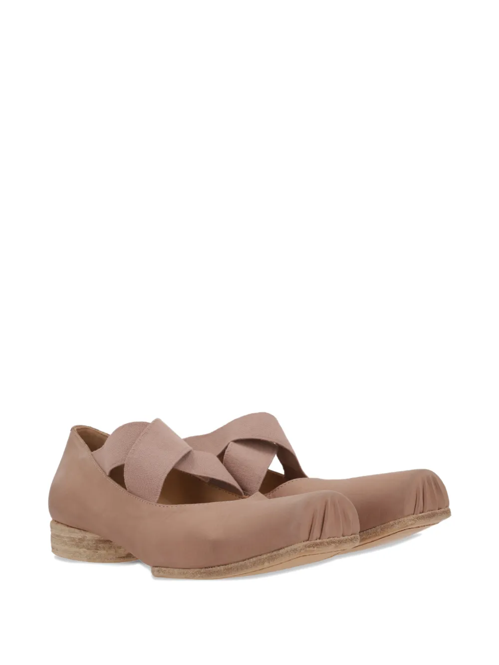 Uma Wang Loafers met vierkante neus Beige