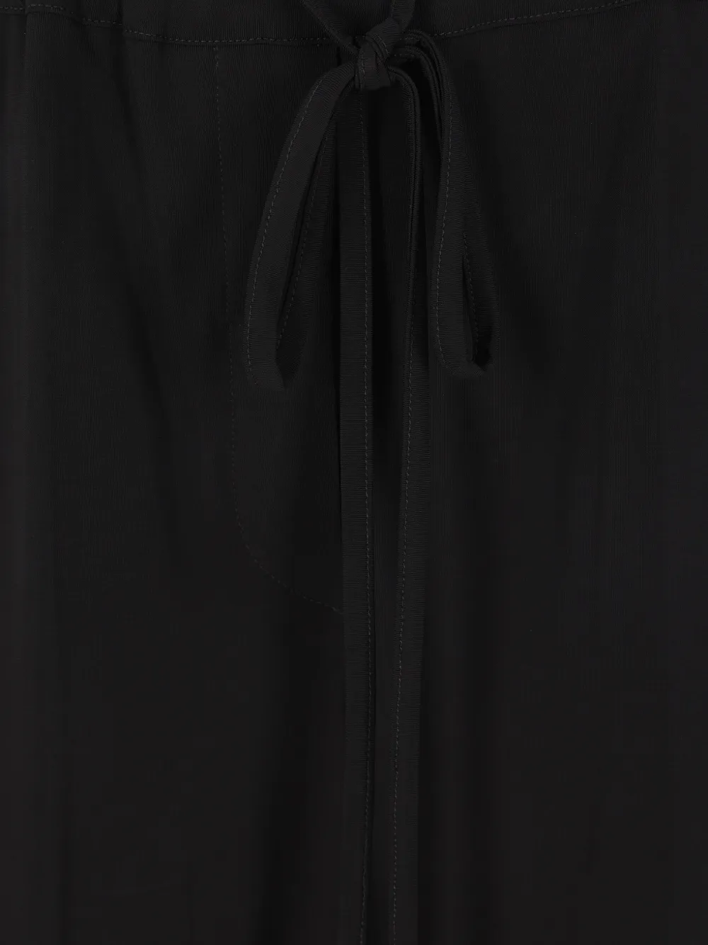  Plan C Drawstring Palazzo Pants - Black 
