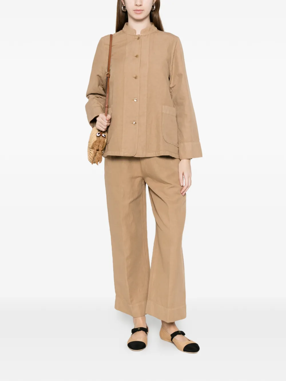  Rosso 35 Elasticated-waist Cropped Trousers - Brown 