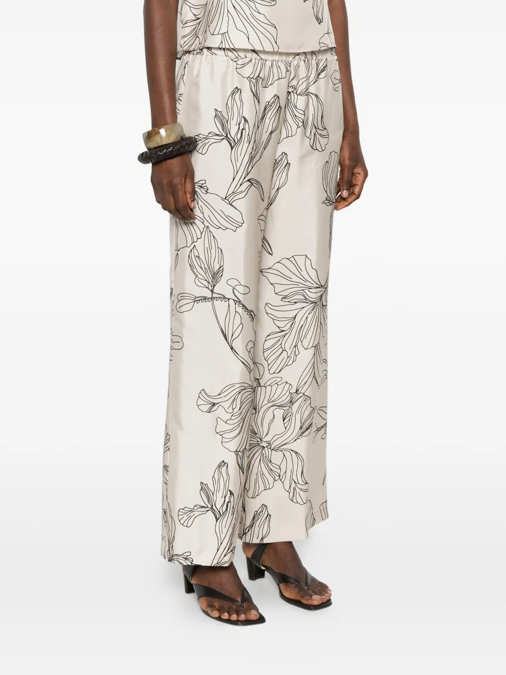 floral-print palazzo pants