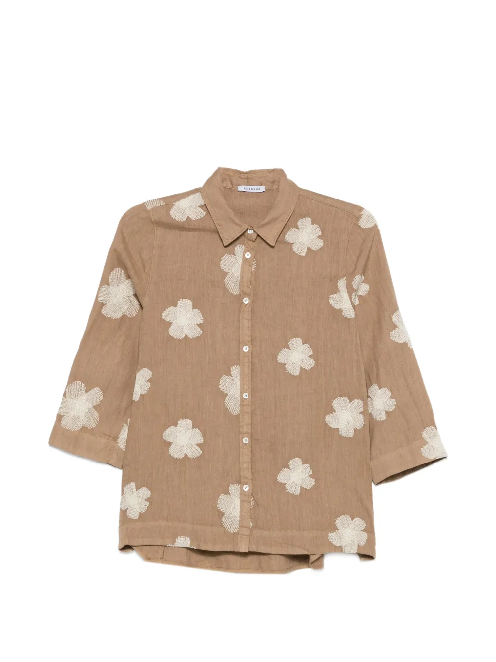 Rosso 35 Floral-embroidery Shirt In Multi