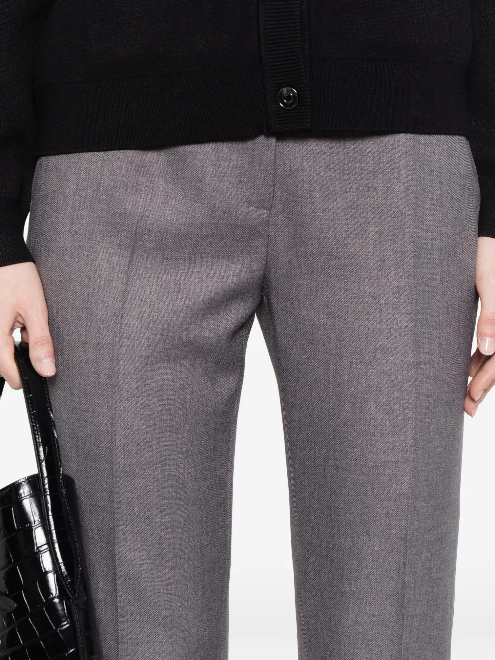 MAISON123 Felix broek met zijzakken Grijs