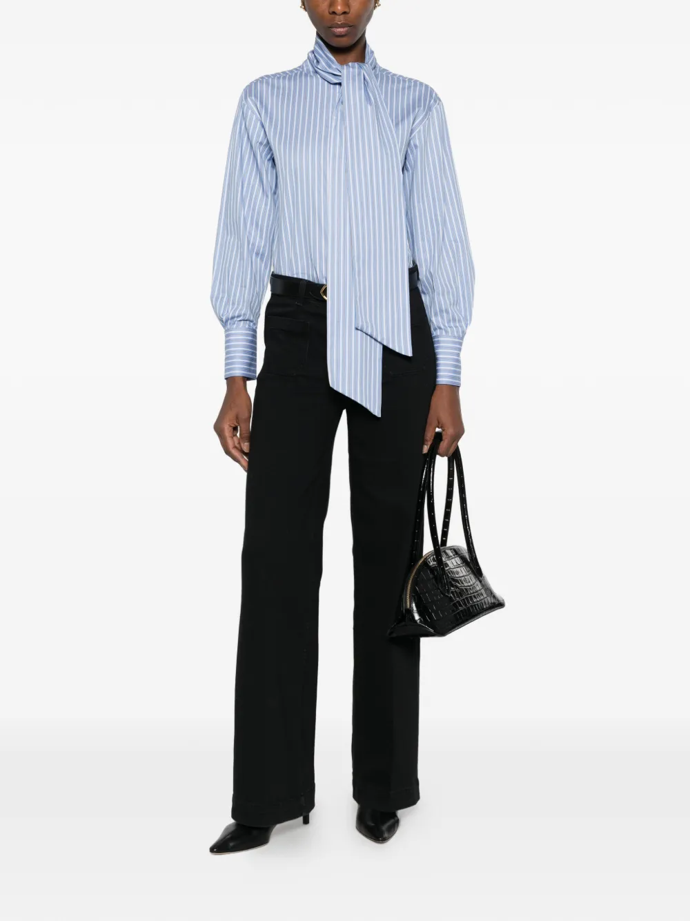 MAISON123 Luna patch-pocket jeans - Nero