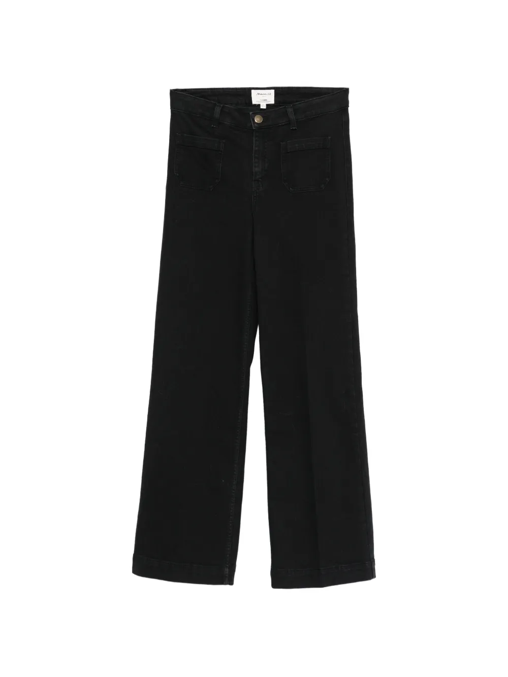 MAISON123 Luna patch-pocket jeans - Nero