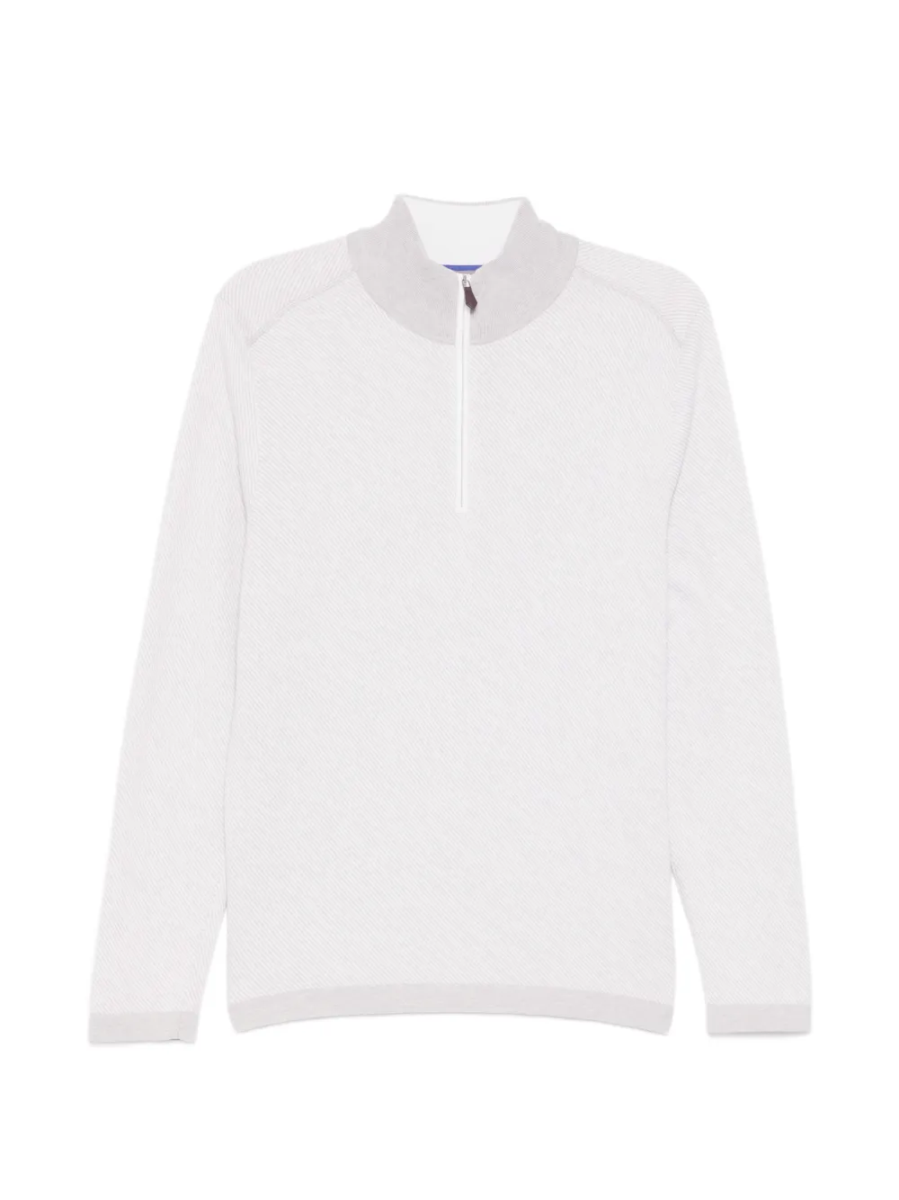 N.Peal Maglione Salcombe con zip - Grigio