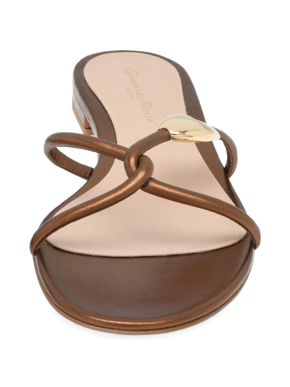 Gianvito Rossi Jungle Mamba gedraaide leren sandalen Bruin