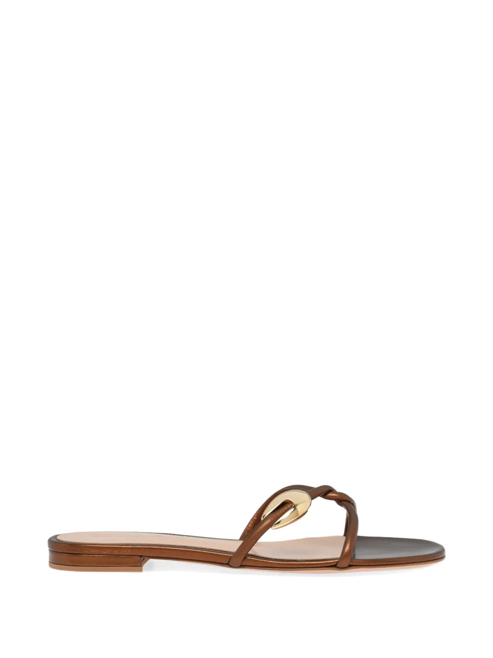 Gianvito Rossi Jungle Mamba gedraaide leren sandalen Bruin