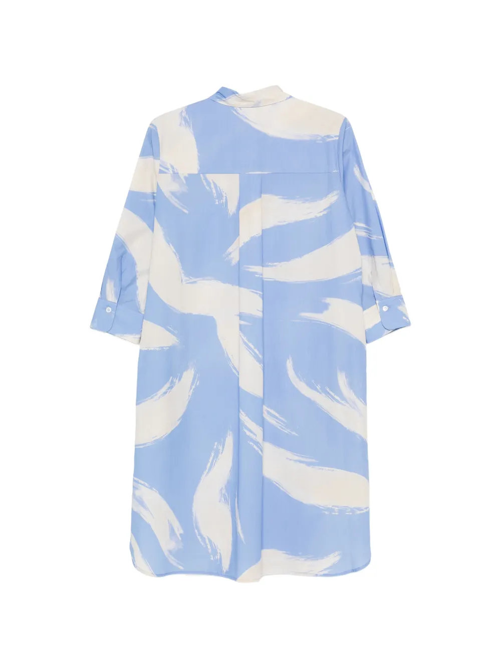  Rosso 35 Pattern Shirt Dress - Blue 