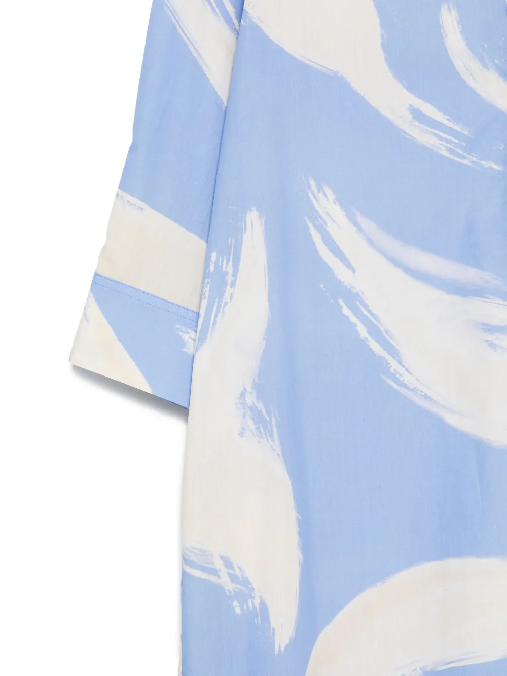  Rosso 35 Pattern Shirt Dress - Blue 