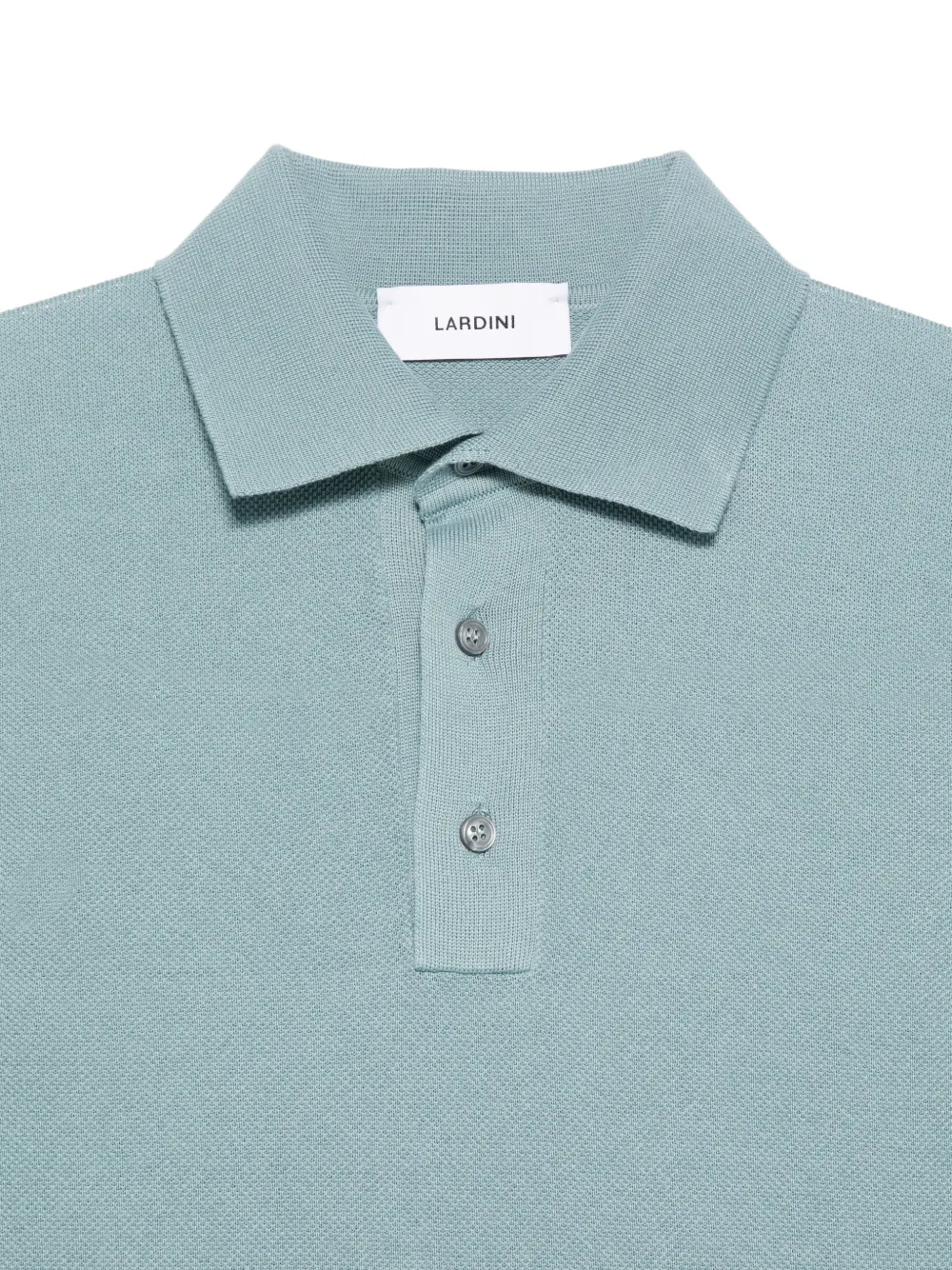 Lardini Gebreid poloshirt met knopen Blauw