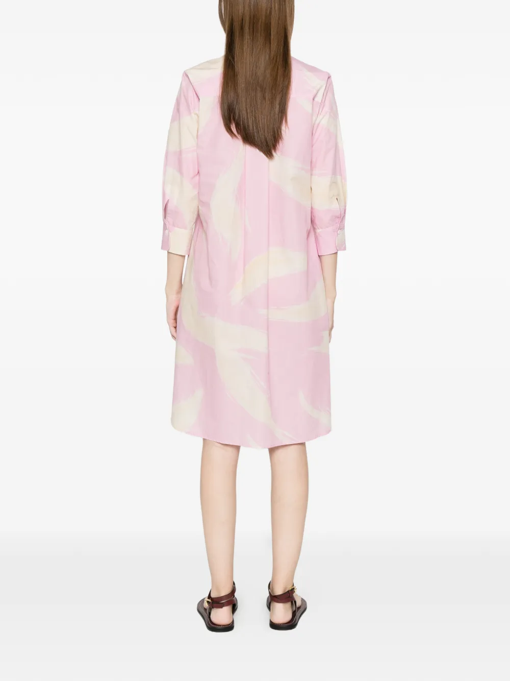 Rosso 35 プリント シャツドレス In Pink