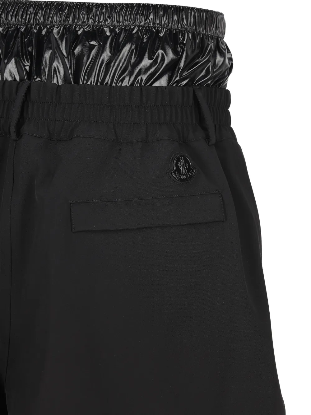 Moncler x A$AP Rocky shorts met elastische taille Zwart