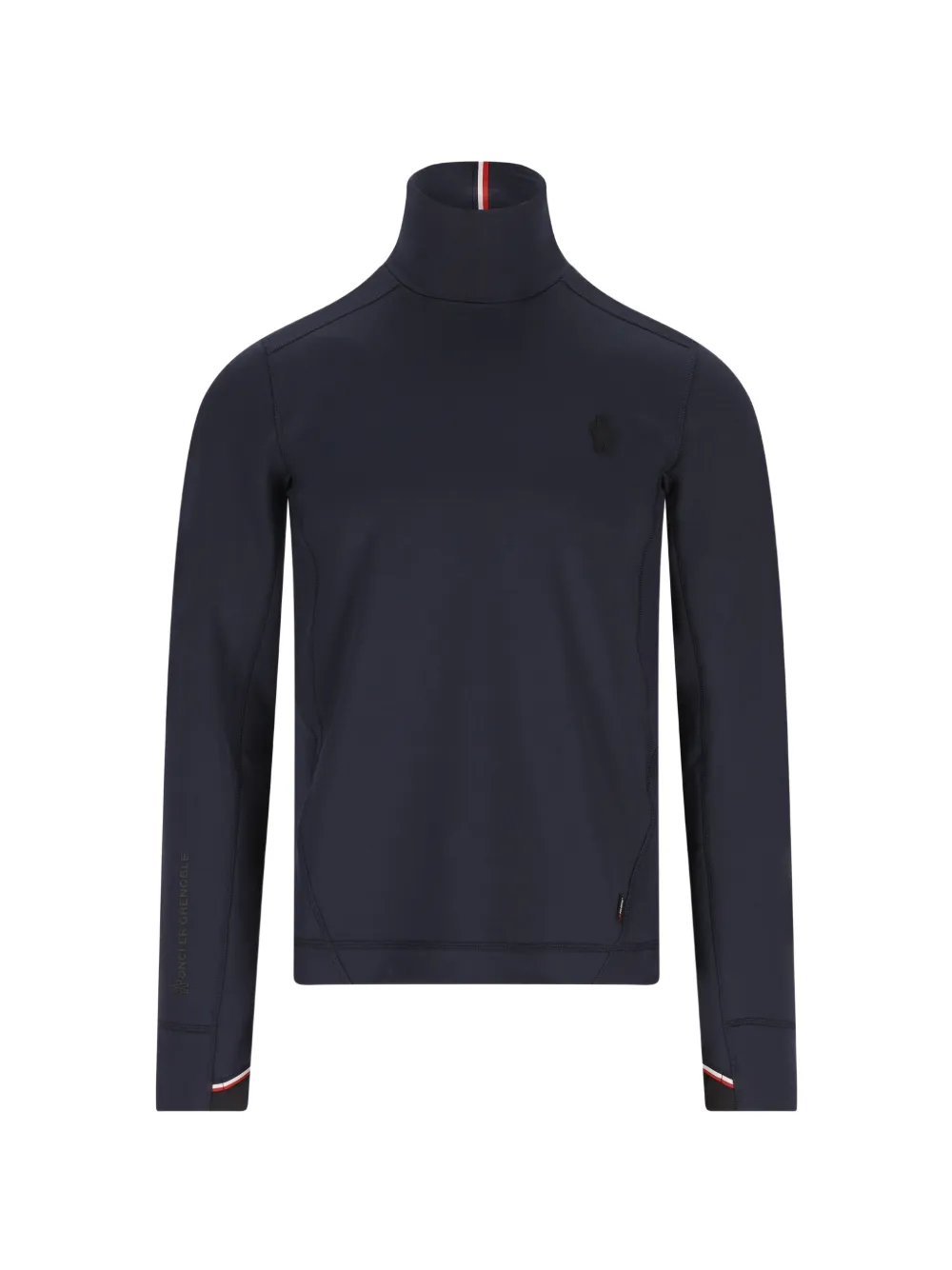 Moncler Grenoble logo patch turtleneck sweater - Blu