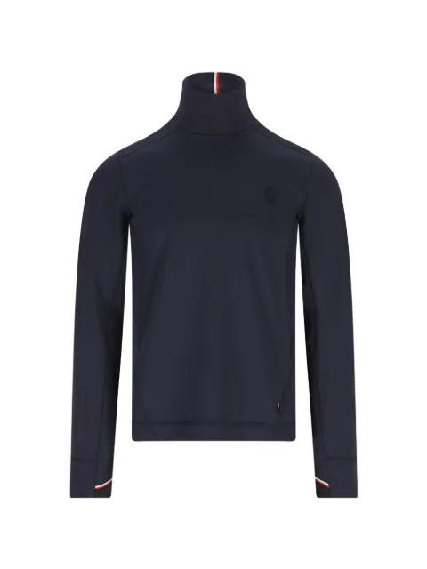 Moncler Grenoble logo patch turtleneck sweater