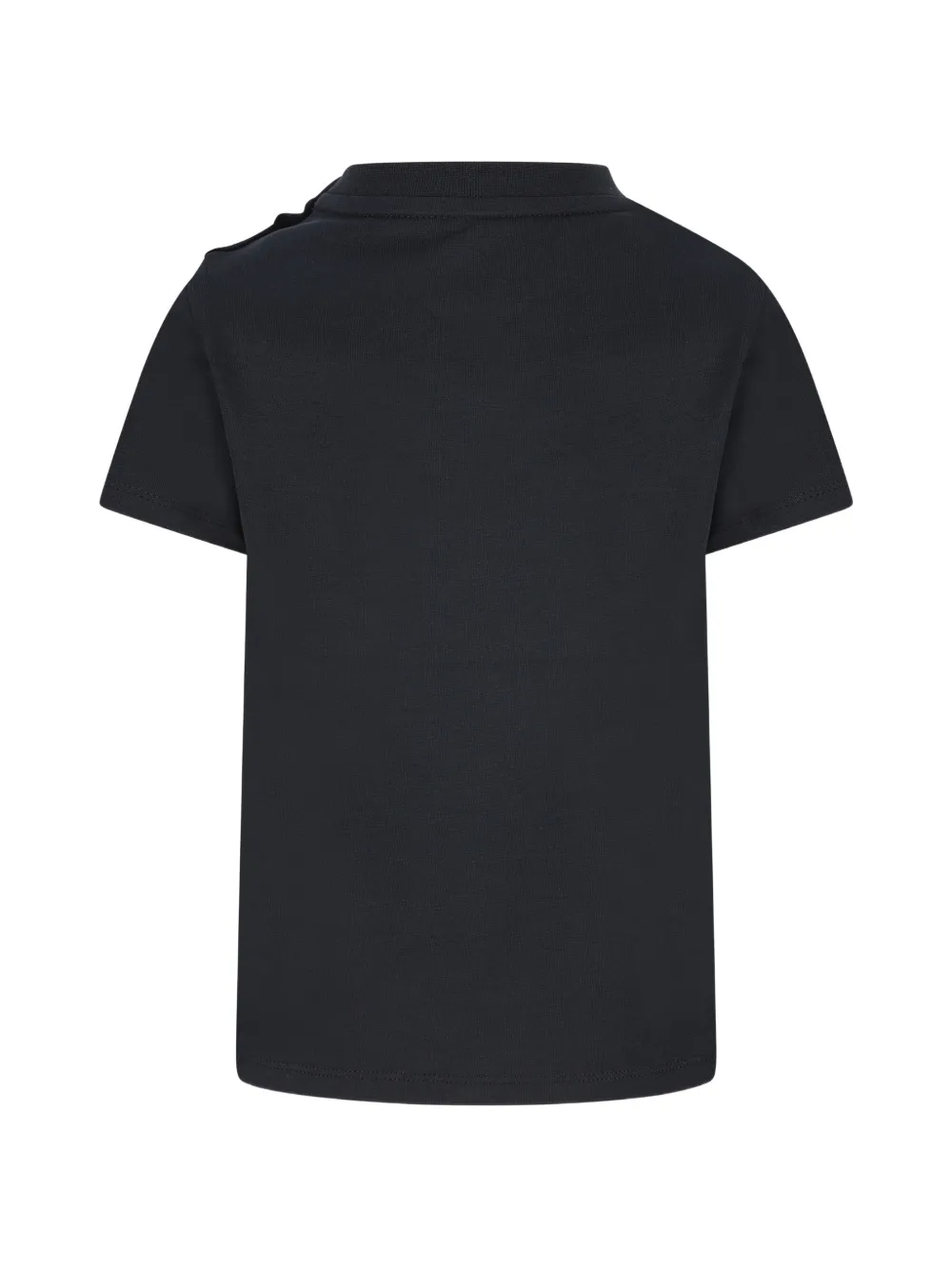  Moncler Enfant Buttoned Logo T-shirt - Black 