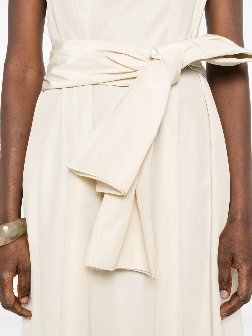 Bow-Belted Midi Dress
